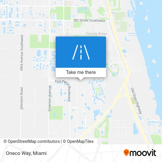 Oneco Way map