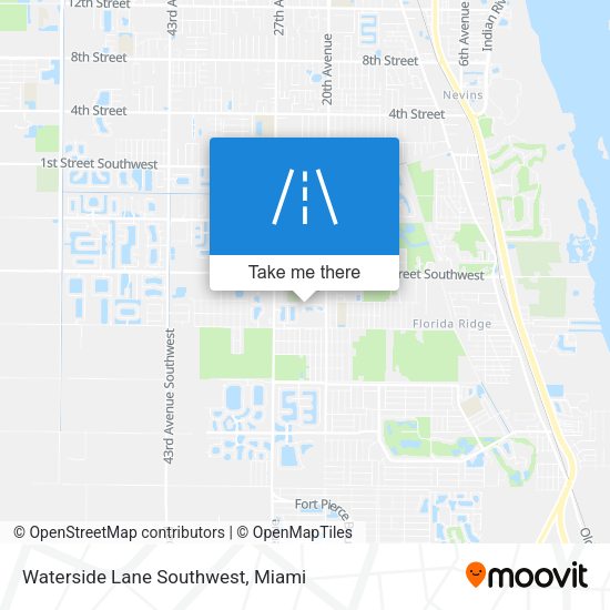 Mapa de Waterside Lane Southwest
