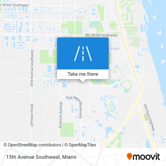 Mapa de 15th Avenue Southwest