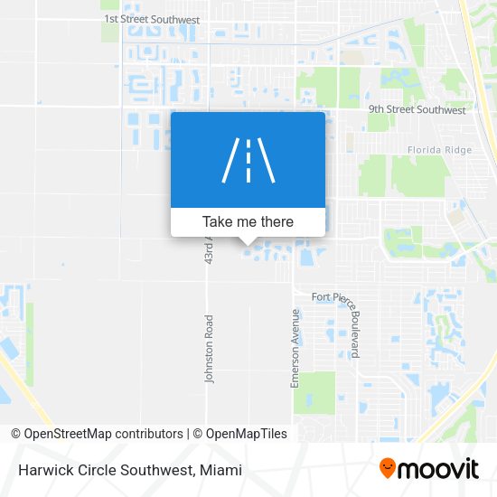Mapa de Harwick Circle Southwest