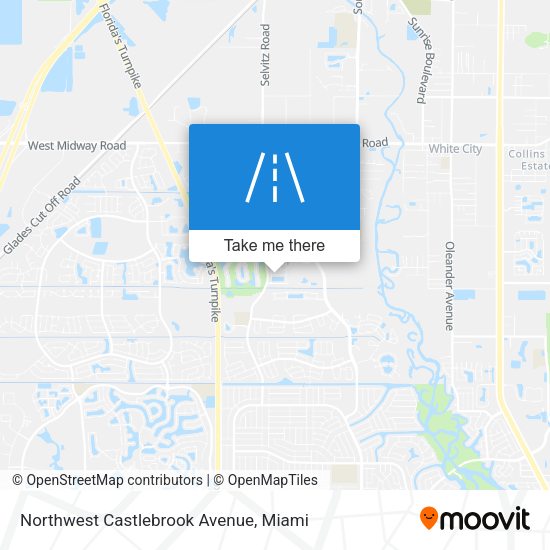 Northwest Castlebrook Avenue map