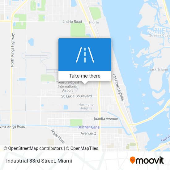 Mapa de Industrial 33rd Street