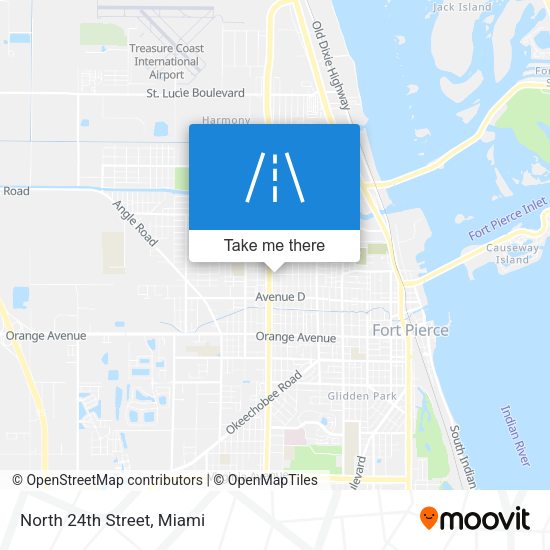 Mapa de North 24th Street