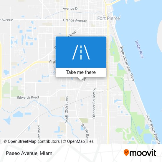 Mapa de Paseo Avenue
