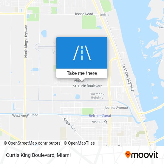 Curtis King Boulevard map