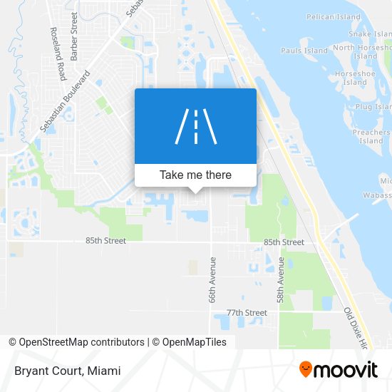 Mapa de Bryant Court