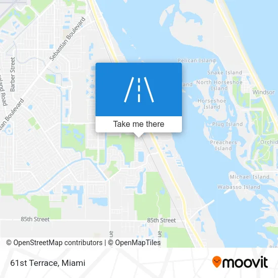 61st Terrace map