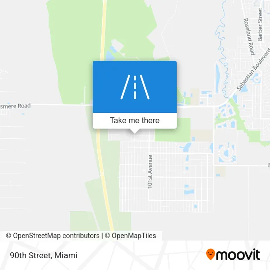 90th Street map