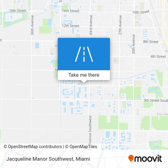 Jacqueline Manor Southwest map