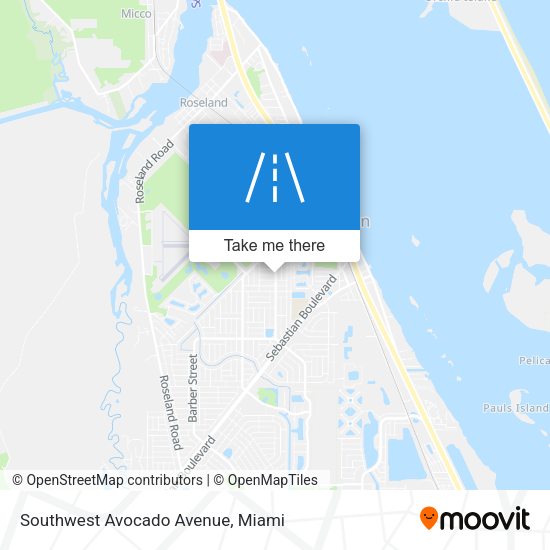 Southwest Avocado Avenue map