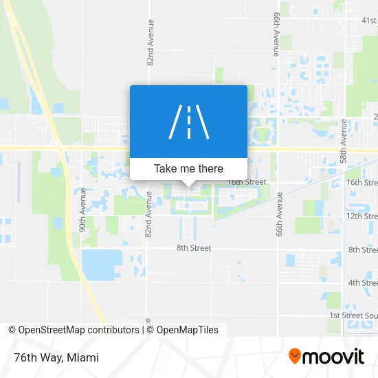76th Way map