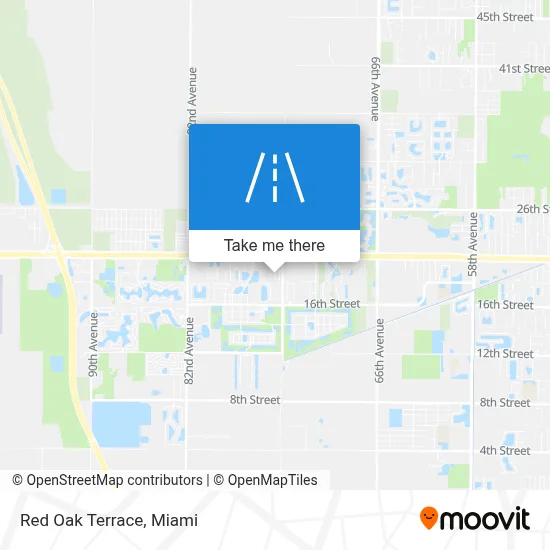 Red Oak Terrace map