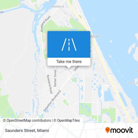Mapa de Saunders Street