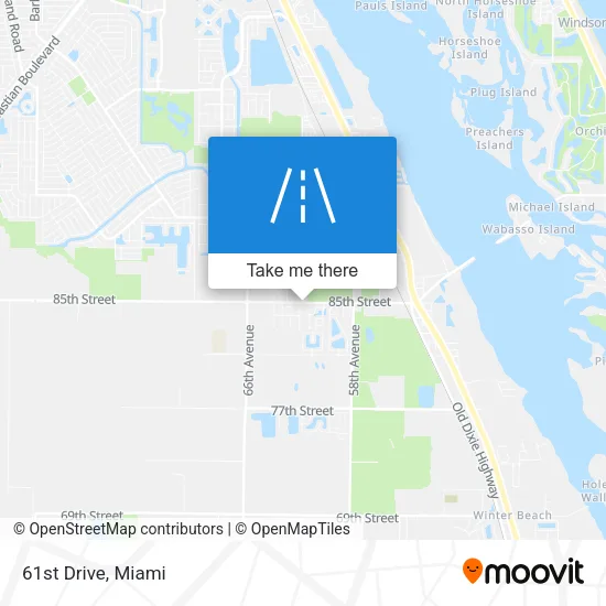 61st Drive map