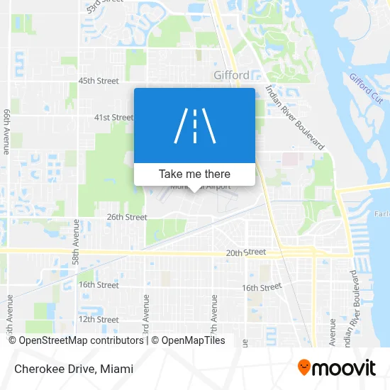 Cherokee Drive map