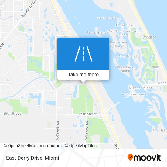 Mapa de East Derry Drive
