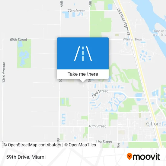 59th Drive map