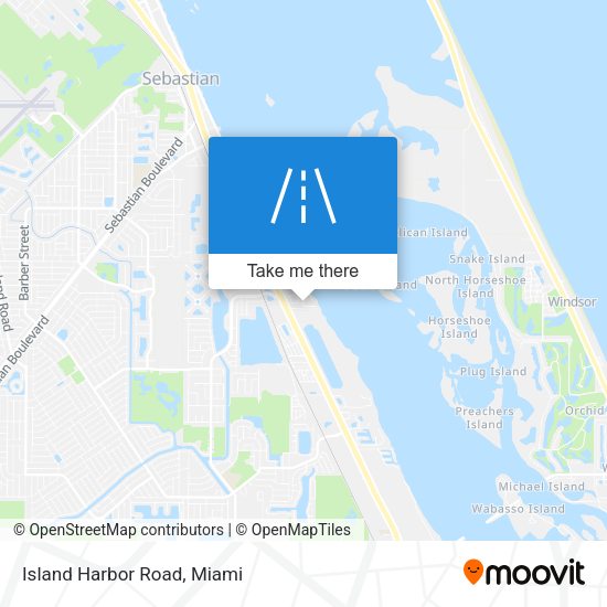 Mapa de Island Harbor Road
