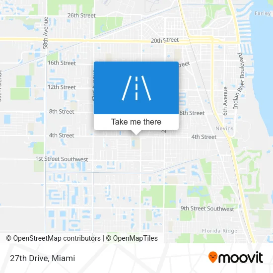 27th Drive map