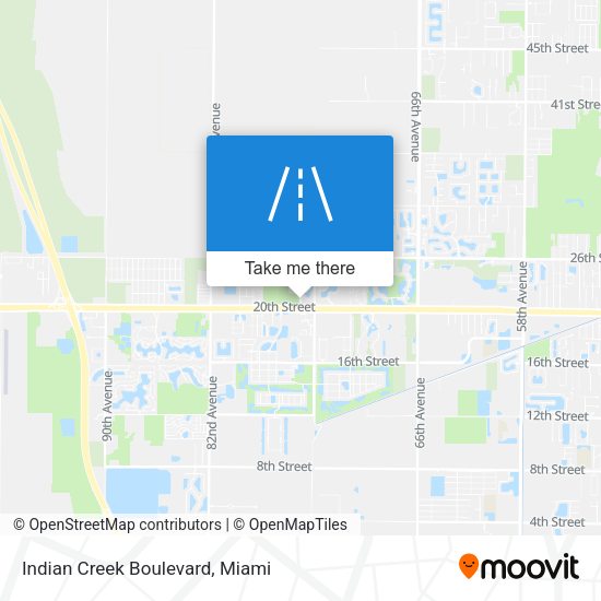 Indian Creek Boulevard map