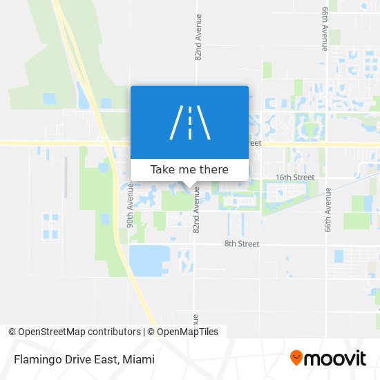 Flamingo Drive East map