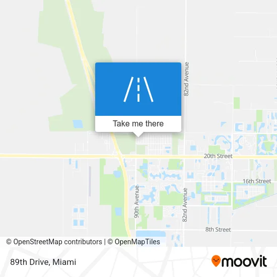 89th Drive map