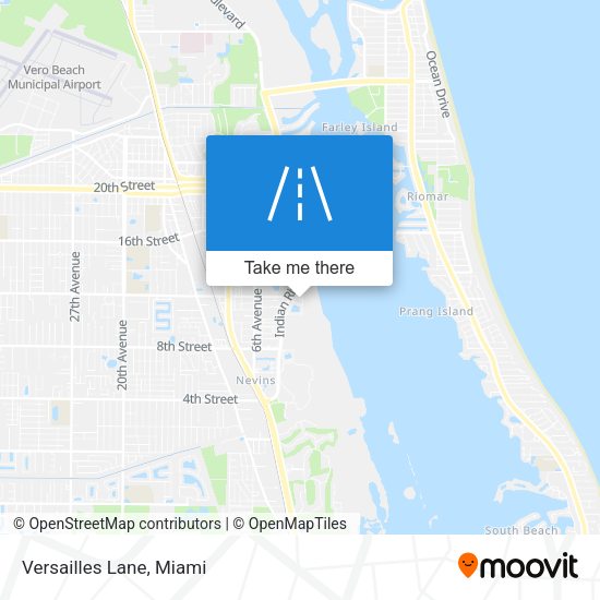 Versailles Lane map