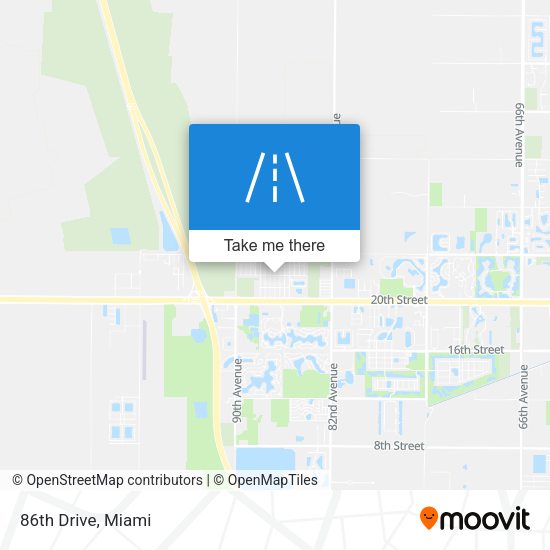 Mapa de 86th Drive