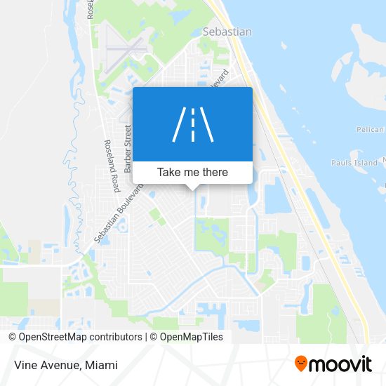 Mapa de Vine Avenue