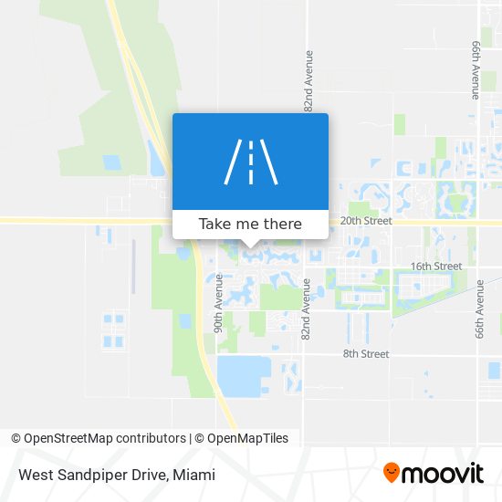 West Sandpiper Drive map