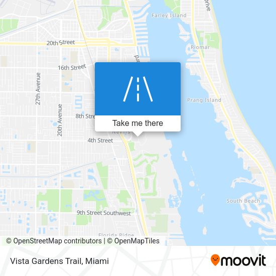 Mapa de Vista Gardens Trail
