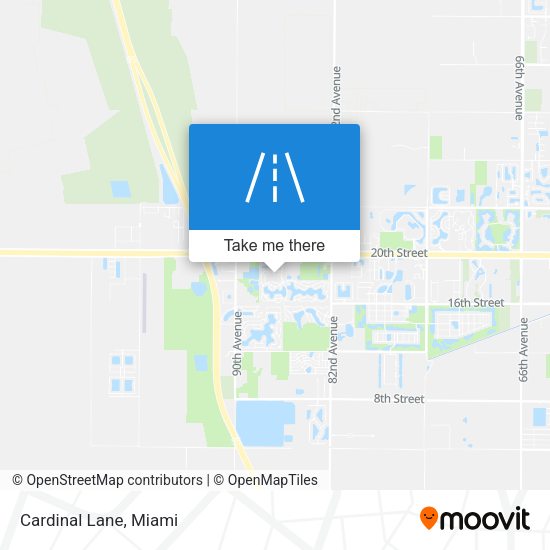 Mapa de Cardinal Lane
