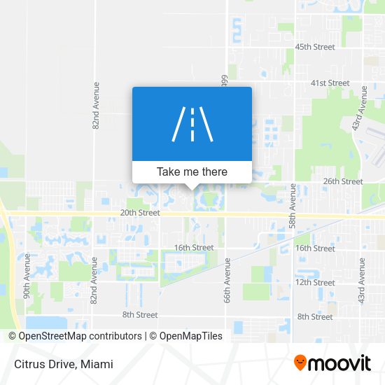 Citrus Drive map