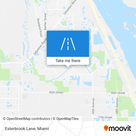 Esterbrook Lane map