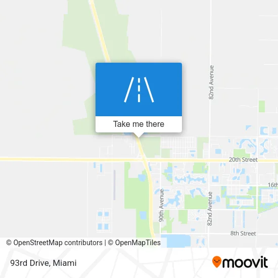 93rd Drive map