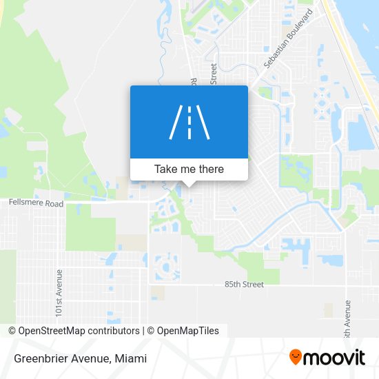 Mapa de Greenbrier Avenue