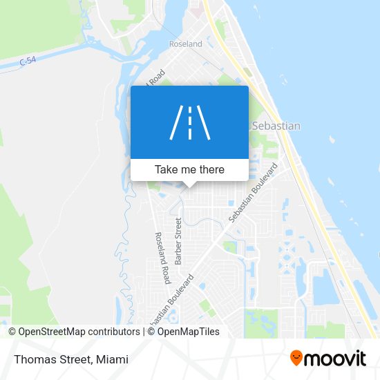 Mapa de Thomas Street