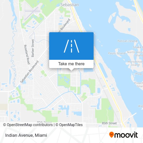 Mapa de Indian Avenue