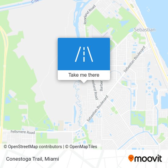 Mapa de Conestoga Trail