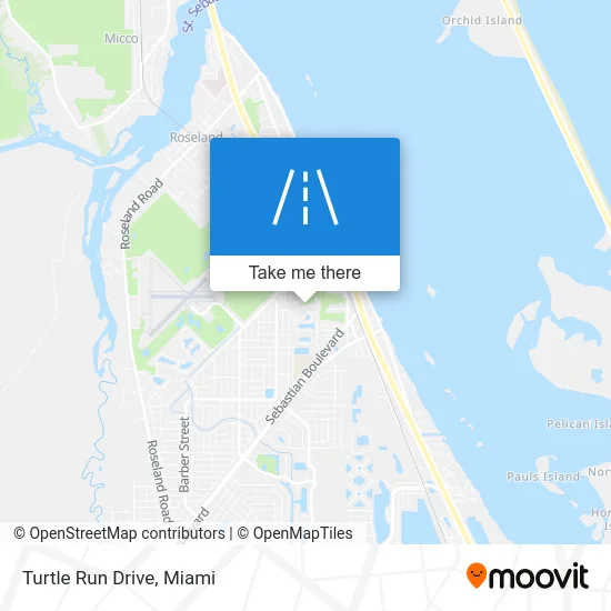 Turtle Run Drive map