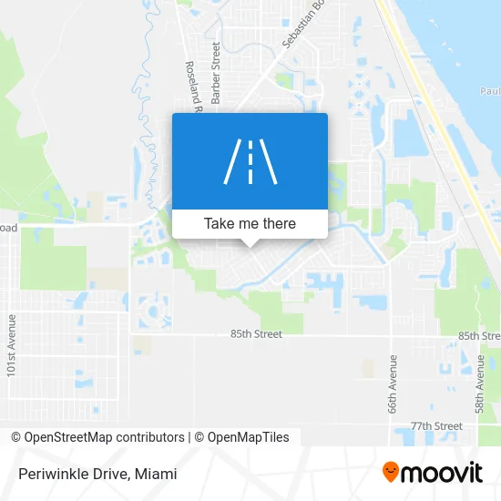 Periwinkle Drive map