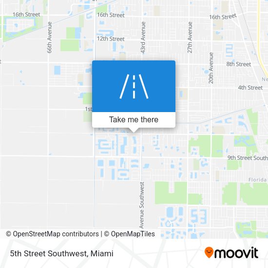 5th Street Southwest map
