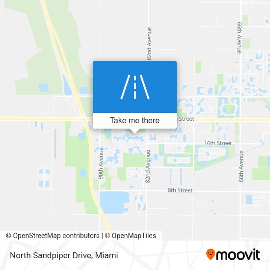 Mapa de North Sandpiper Drive