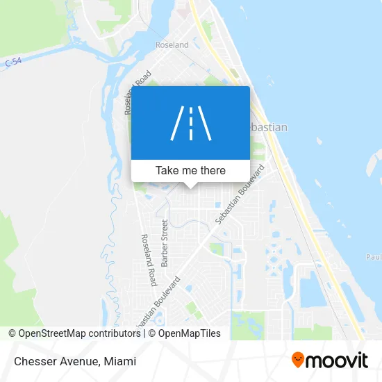 Chesser Avenue map
