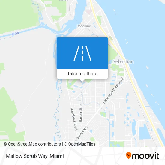 Mallow Scrub Way map