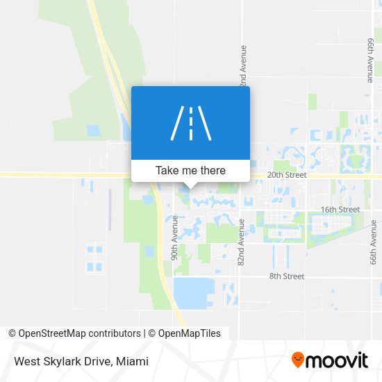 West Skylark Drive map