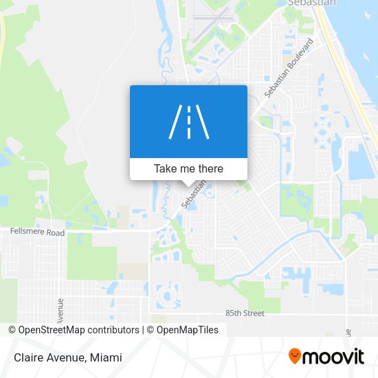 Mapa de Claire Avenue