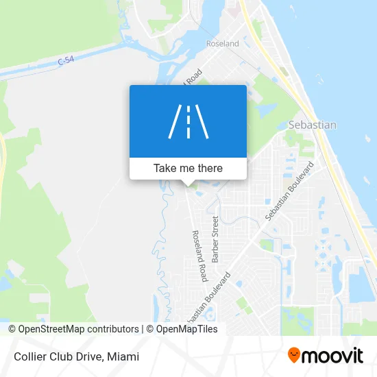 Collier Club Drive map