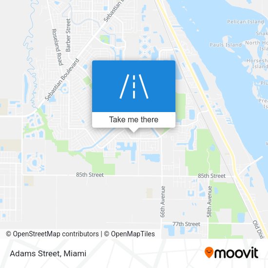 Mapa de Adams Street