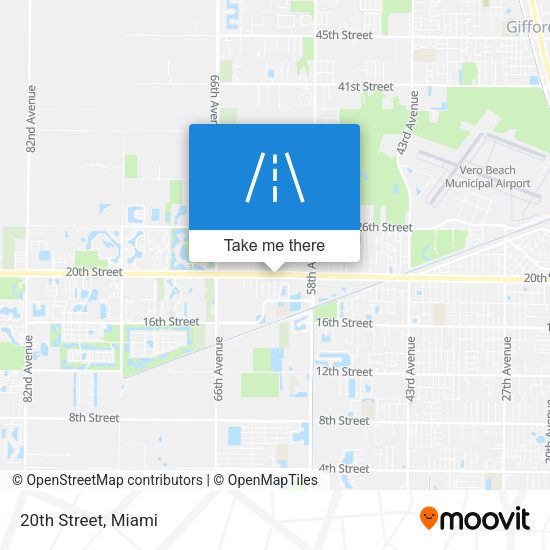 Mapa de 20th Street